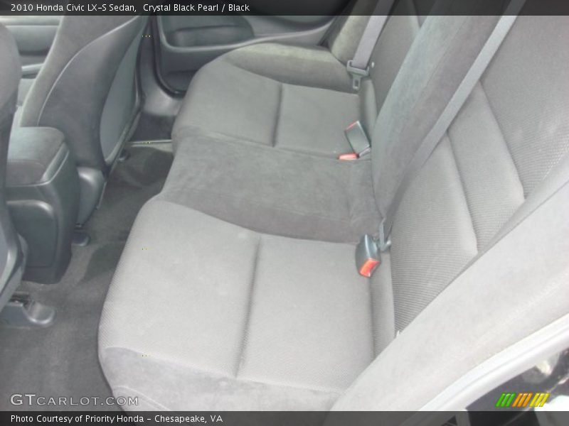 Crystal Black Pearl / Black 2010 Honda Civic LX-S Sedan