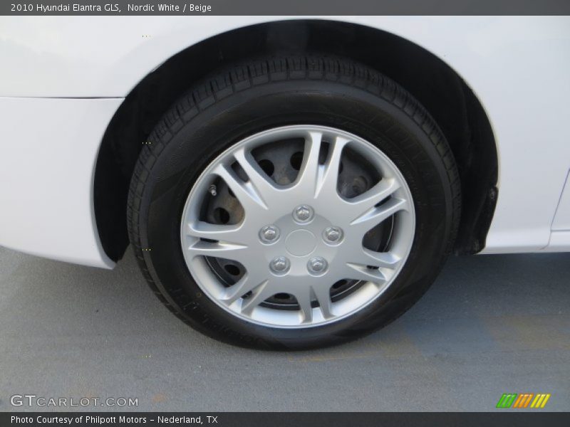 Nordic White / Beige 2010 Hyundai Elantra GLS