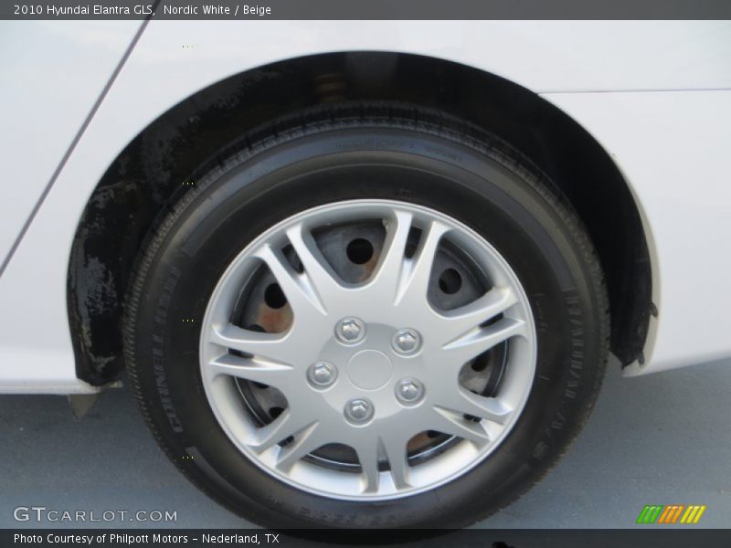 Nordic White / Beige 2010 Hyundai Elantra GLS