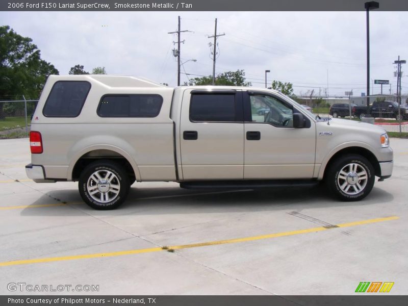 Smokestone Metallic / Tan 2006 Ford F150 Lariat SuperCrew