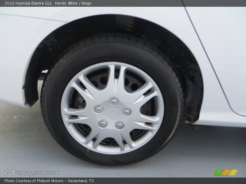 Nordic White / Beige 2010 Hyundai Elantra GLS