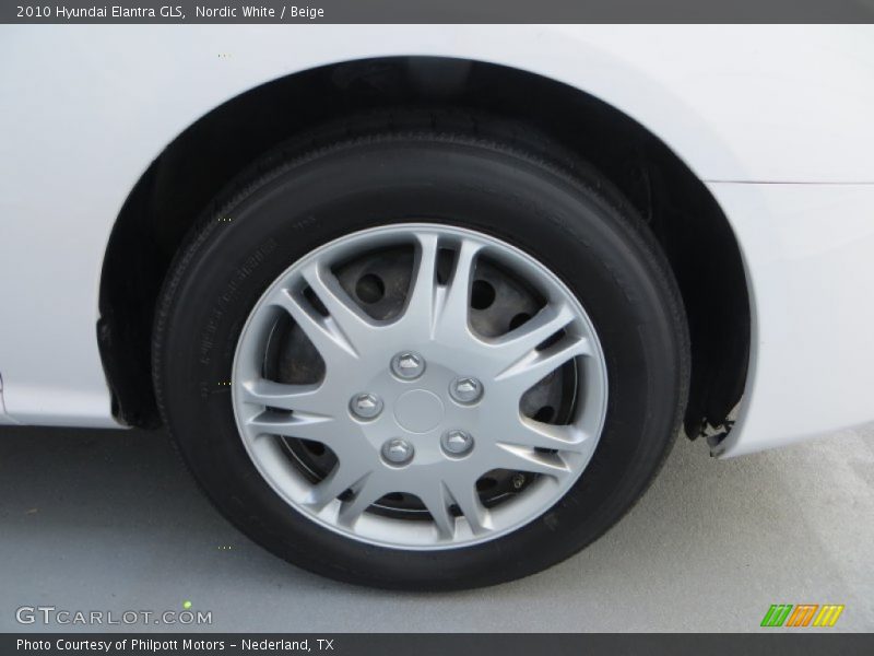 Nordic White / Beige 2010 Hyundai Elantra GLS