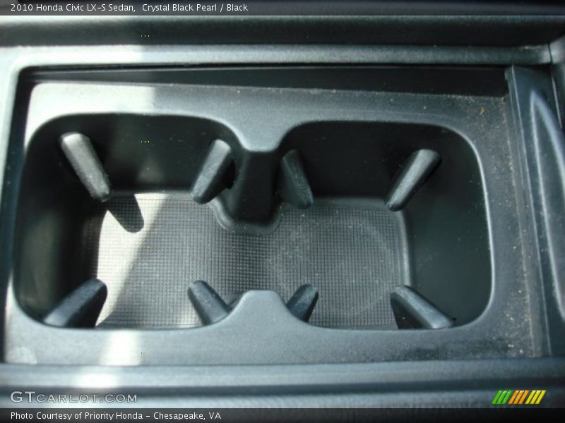 Crystal Black Pearl / Black 2010 Honda Civic LX-S Sedan