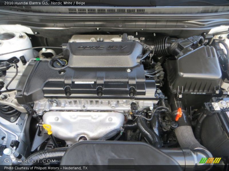 Nordic White / Beige 2010 Hyundai Elantra GLS