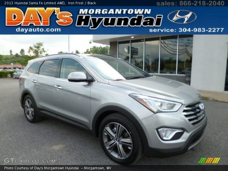 Iron Frost / Black 2013 Hyundai Santa Fe Limited AWD