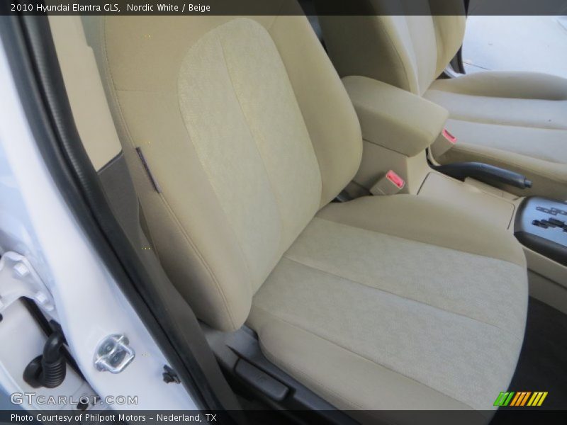Nordic White / Beige 2010 Hyundai Elantra GLS