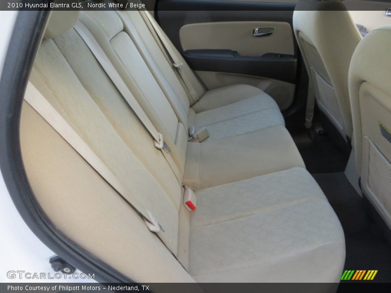 Nordic White / Beige 2010 Hyundai Elantra GLS