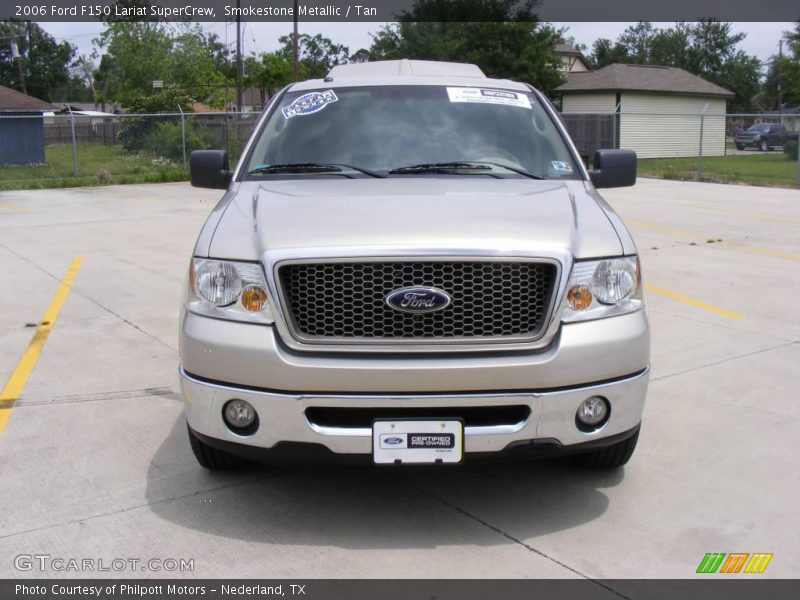Smokestone Metallic / Tan 2006 Ford F150 Lariat SuperCrew