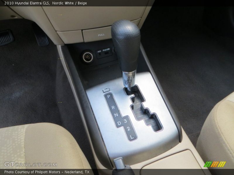 Nordic White / Beige 2010 Hyundai Elantra GLS