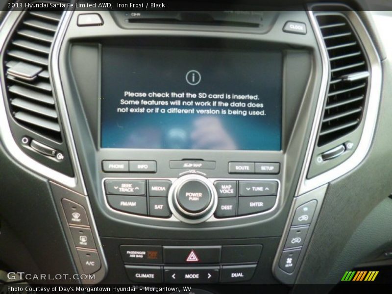 Controls of 2013 Santa Fe Limited AWD