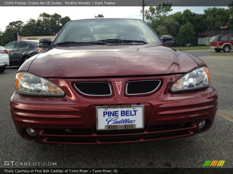 Redfire Metallic / Dark Pewter 2000 Pontiac Grand Am SE Sedan