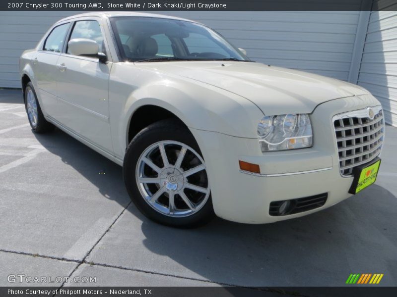 Stone White / Dark Khaki/Light Graystone 2007 Chrysler 300 Touring AWD