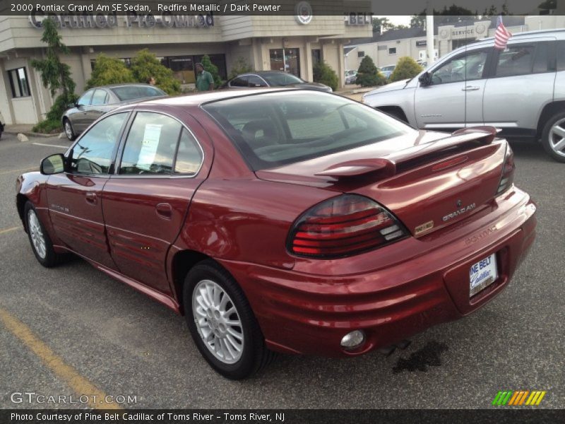 Redfire Metallic / Dark Pewter 2000 Pontiac Grand Am SE Sedan