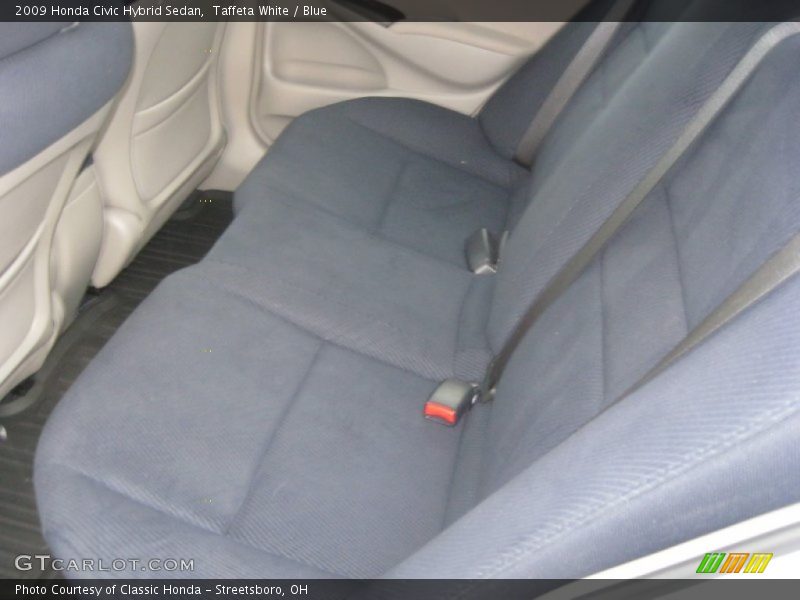 Taffeta White / Blue 2009 Honda Civic Hybrid Sedan