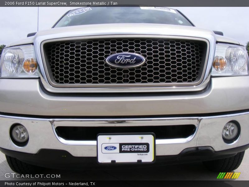 Smokestone Metallic / Tan 2006 Ford F150 Lariat SuperCrew