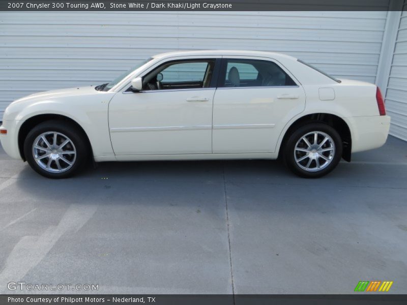 Stone White / Dark Khaki/Light Graystone 2007 Chrysler 300 Touring AWD