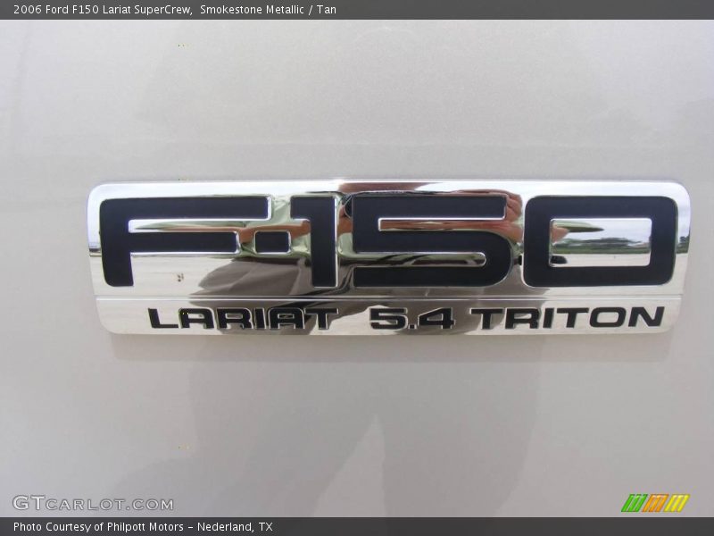 Smokestone Metallic / Tan 2006 Ford F150 Lariat SuperCrew