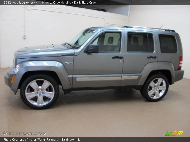 Mineral Gray Metallic / Dark Slate Gray 2012 Jeep Liberty Jet 4x4