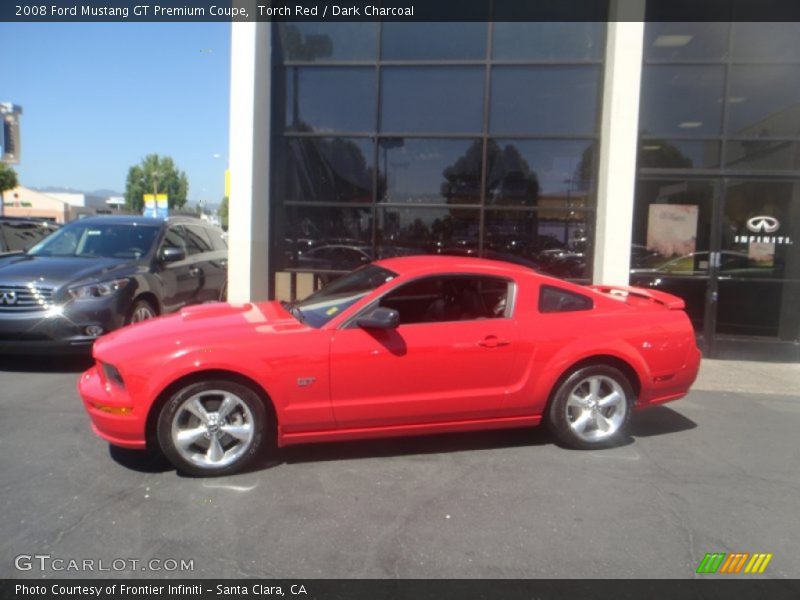 Torch Red / Dark Charcoal 2008 Ford Mustang GT Premium Coupe