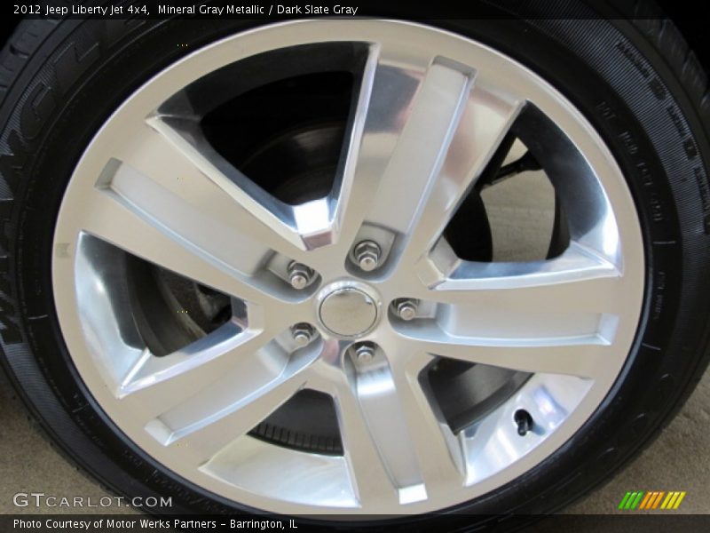 Mineral Gray Metallic / Dark Slate Gray 2012 Jeep Liberty Jet 4x4