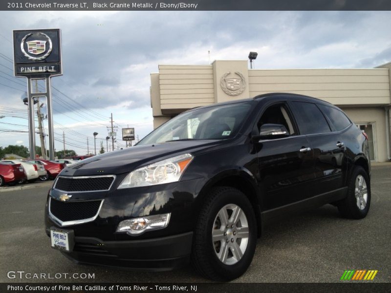 Black Granite Metallic / Ebony/Ebony 2011 Chevrolet Traverse LT
