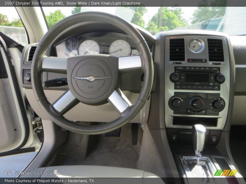 Stone White / Dark Khaki/Light Graystone 2007 Chrysler 300 Touring AWD