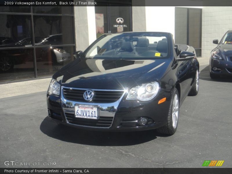 Black Uni / Titan Black 2009 Volkswagen Eos Komfort