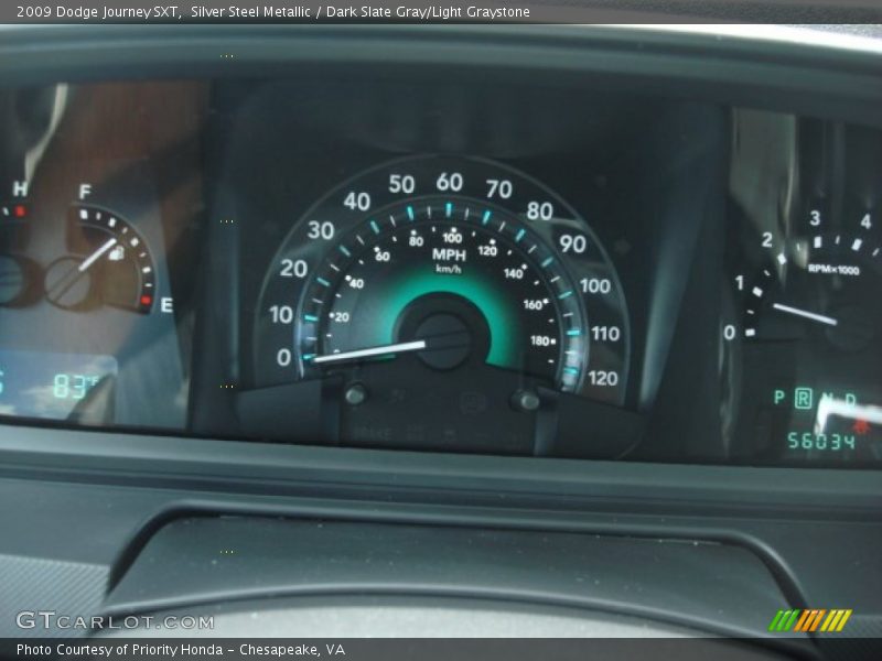 Silver Steel Metallic / Dark Slate Gray/Light Graystone 2009 Dodge Journey SXT