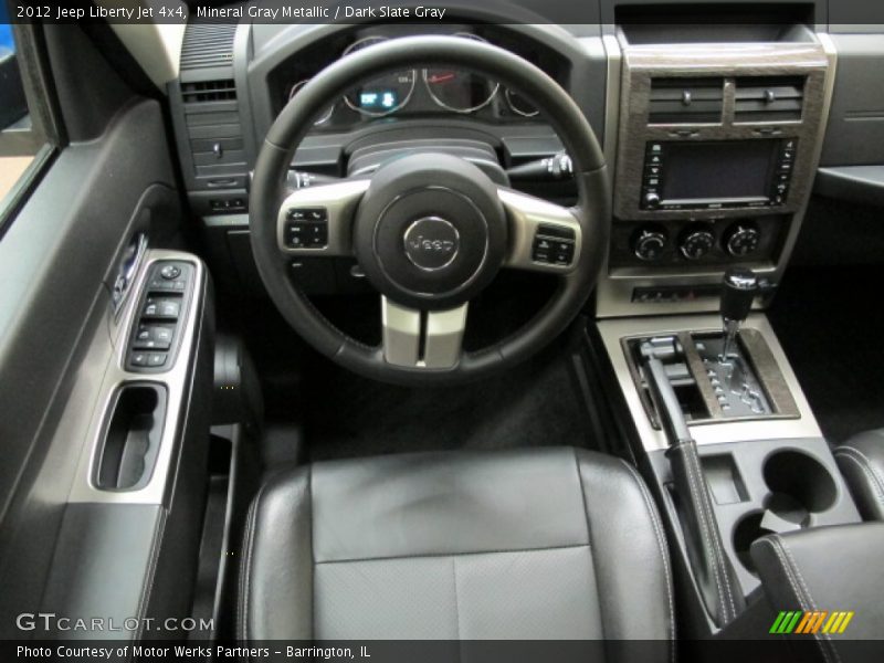 Mineral Gray Metallic / Dark Slate Gray 2012 Jeep Liberty Jet 4x4