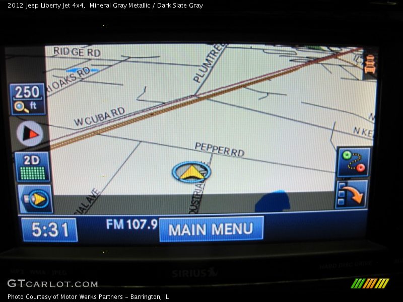 Mineral Gray Metallic / Dark Slate Gray 2012 Jeep Liberty Jet 4x4