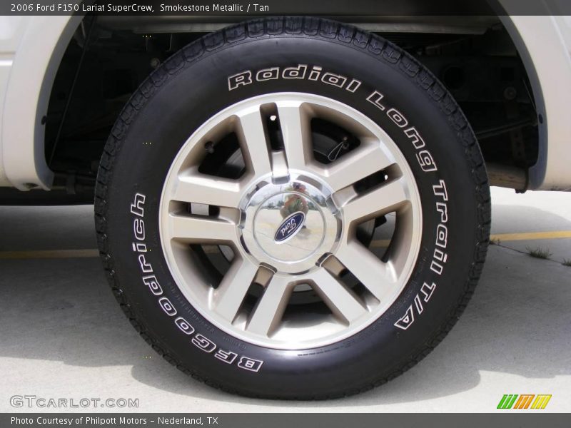 Smokestone Metallic / Tan 2006 Ford F150 Lariat SuperCrew