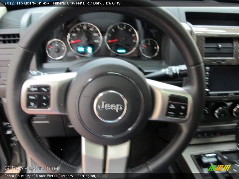 Mineral Gray Metallic / Dark Slate Gray 2012 Jeep Liberty Jet 4x4