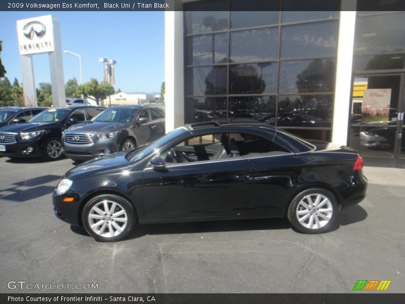 Black Uni / Titan Black 2009 Volkswagen Eos Komfort