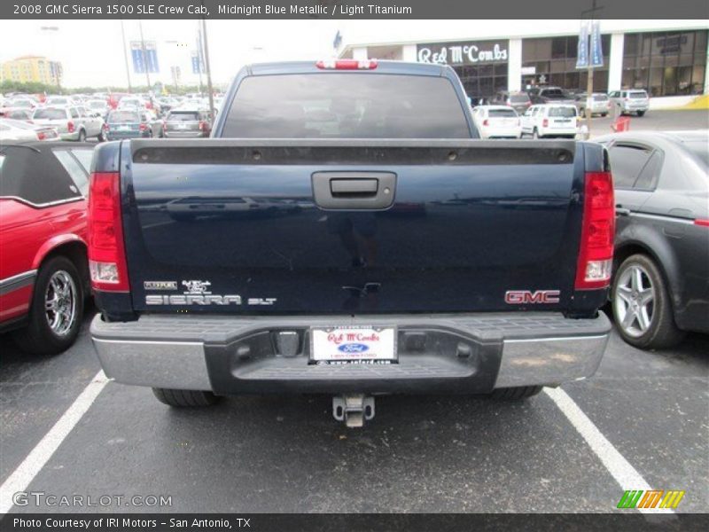 Midnight Blue Metallic / Light Titanium 2008 GMC Sierra 1500 SLE Crew Cab