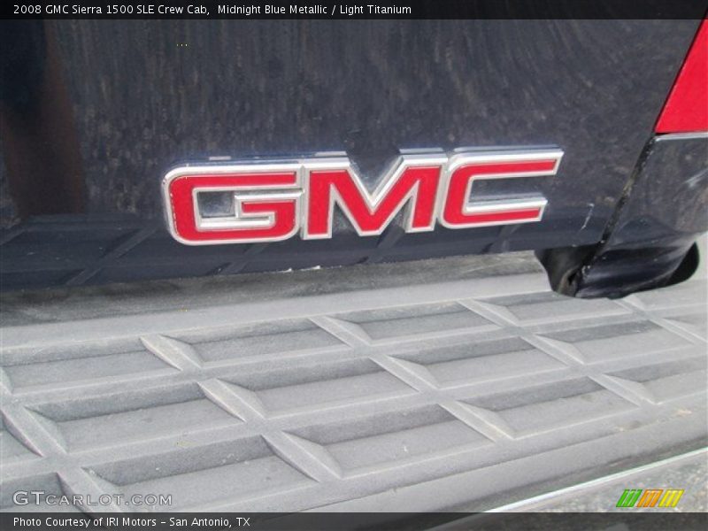 Midnight Blue Metallic / Light Titanium 2008 GMC Sierra 1500 SLE Crew Cab