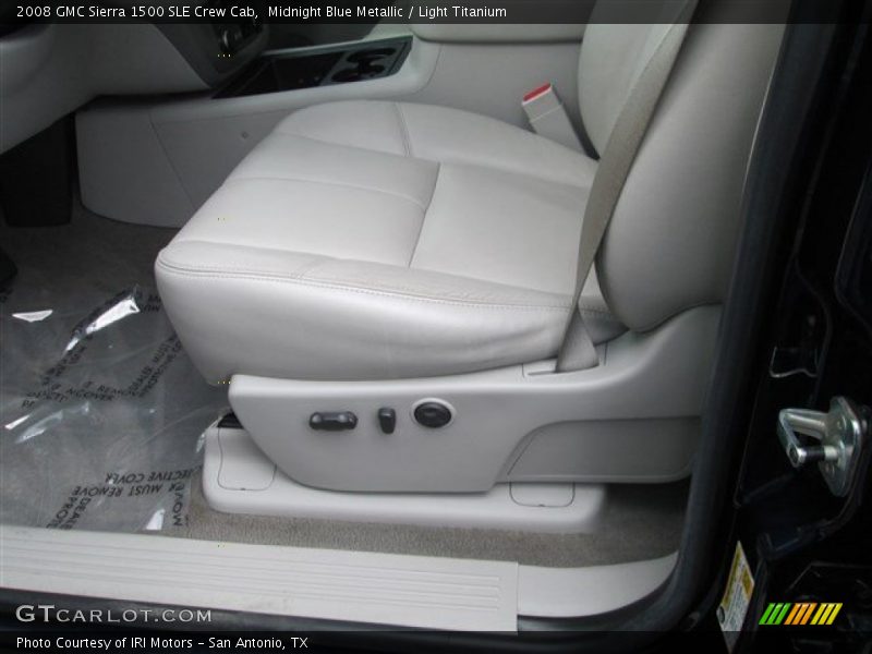 Midnight Blue Metallic / Light Titanium 2008 GMC Sierra 1500 SLE Crew Cab