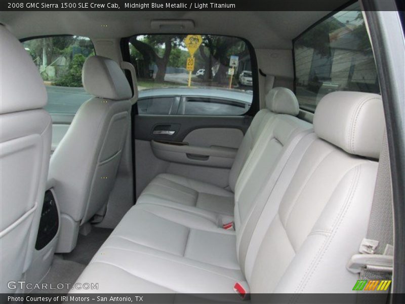 Rear Seat of 2008 Sierra 1500 SLE Crew Cab