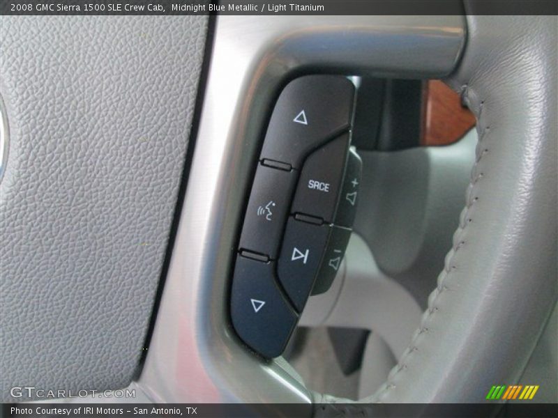 Midnight Blue Metallic / Light Titanium 2008 GMC Sierra 1500 SLE Crew Cab