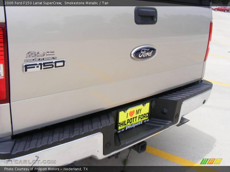 Smokestone Metallic / Tan 2006 Ford F150 Lariat SuperCrew