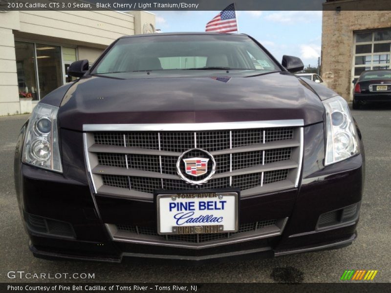 Black Cherry / Light Titanium/Ebony 2010 Cadillac CTS 3.0 Sedan