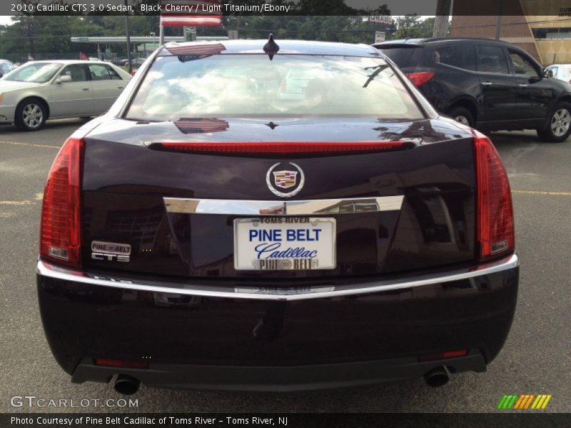 Black Cherry / Light Titanium/Ebony 2010 Cadillac CTS 3.0 Sedan