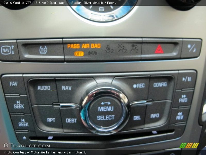 Controls of 2010 CTS 4 3.6 AWD Sport Wagon