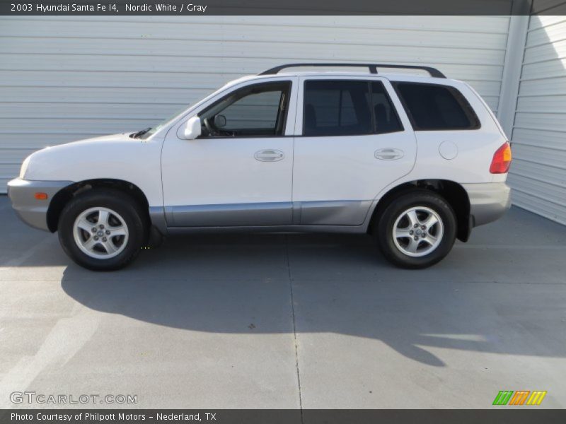 Nordic White / Gray 2003 Hyundai Santa Fe I4