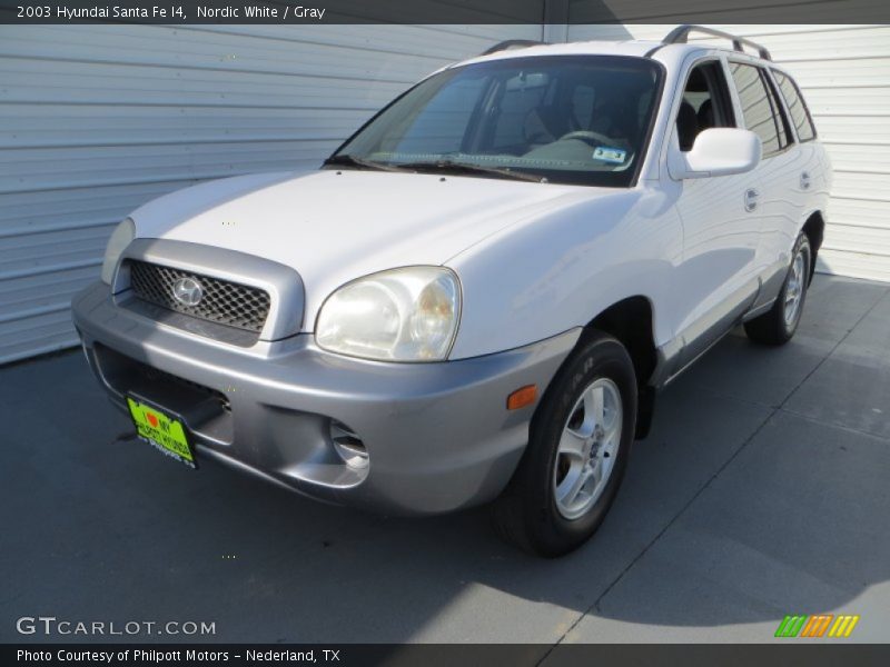 Nordic White / Gray 2003 Hyundai Santa Fe I4