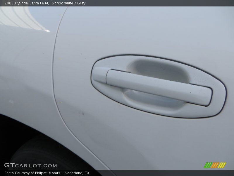 Nordic White / Gray 2003 Hyundai Santa Fe I4
