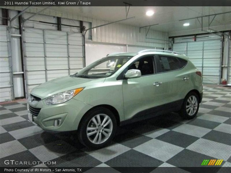 Kiwi Green / Taupe 2011 Hyundai Tucson Limited