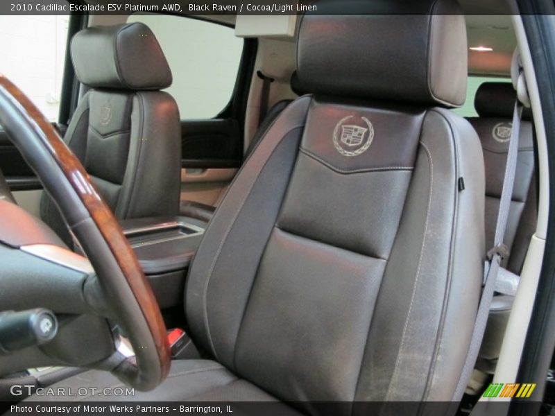 Front Seat of 2010 Escalade ESV Platinum AWD