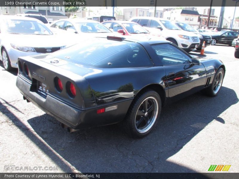 Black / Black 1989 Chevrolet Corvette Coupe