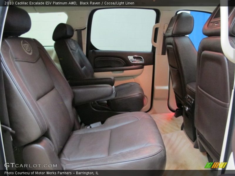 Black Raven / Cocoa/Light Linen 2010 Cadillac Escalade ESV Platinum AWD