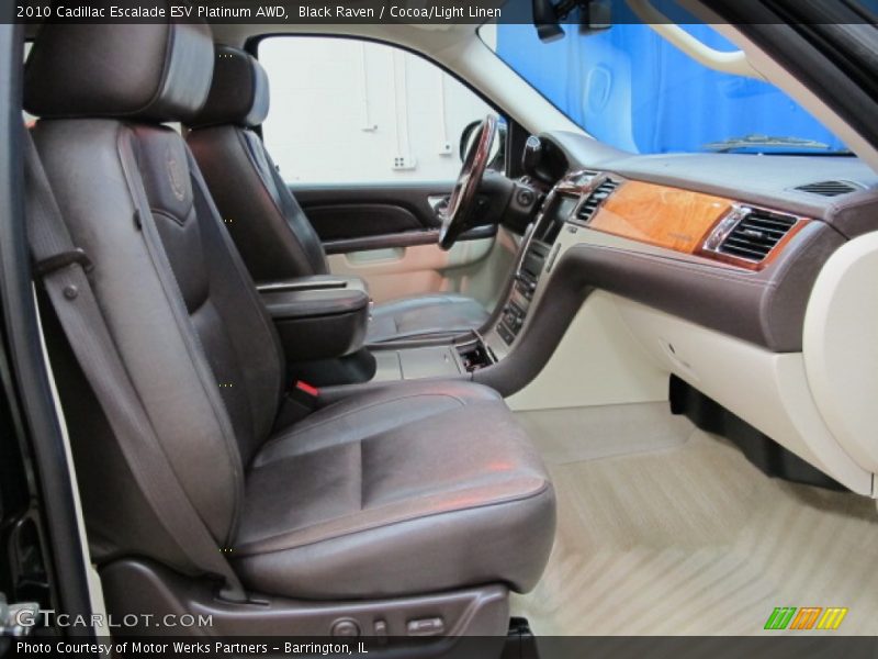 Black Raven / Cocoa/Light Linen 2010 Cadillac Escalade ESV Platinum AWD